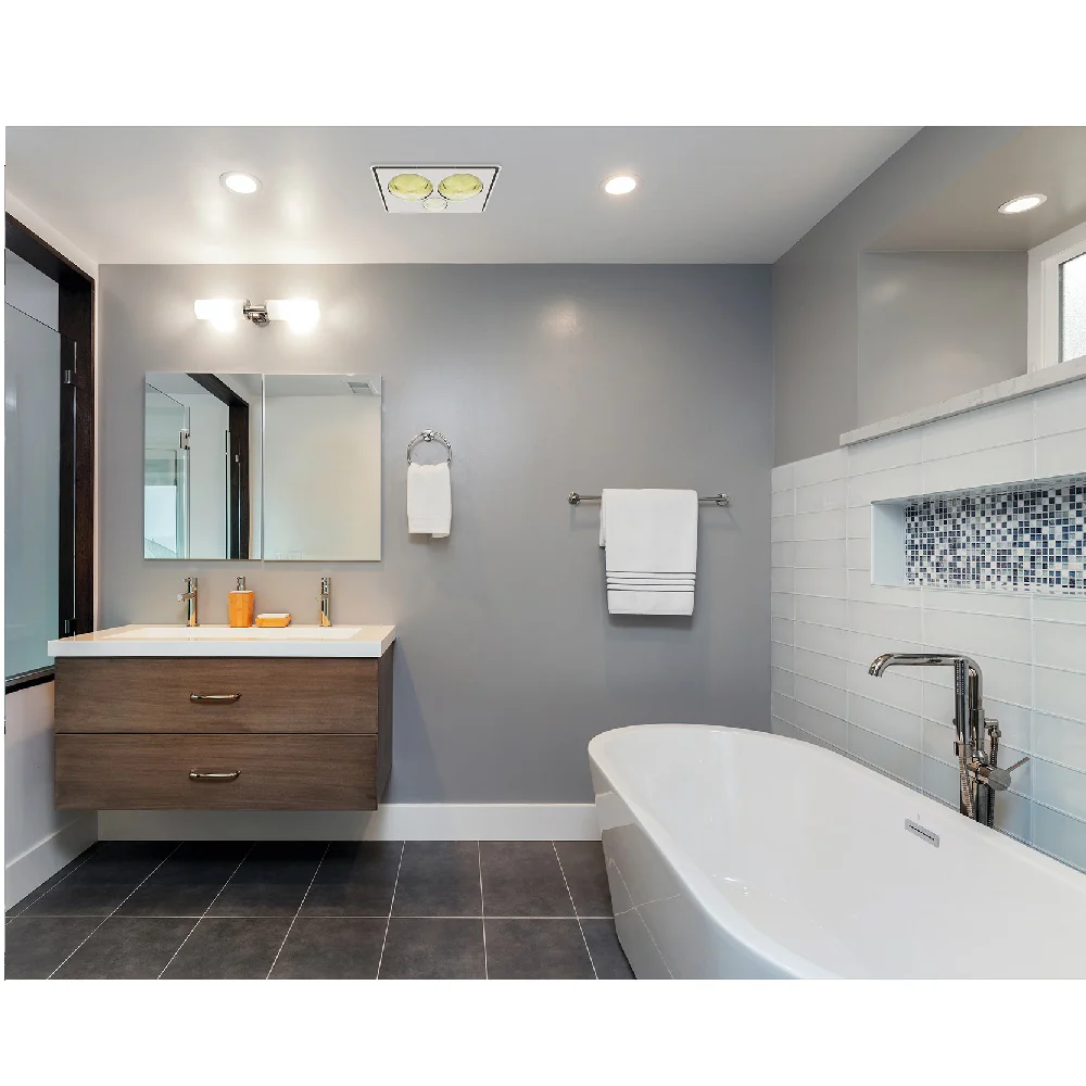 IXL Bathroom Lighting Classic Tastic Vivid Heater & Light 2 in 1 (No Fan) White 11325 - Image 3