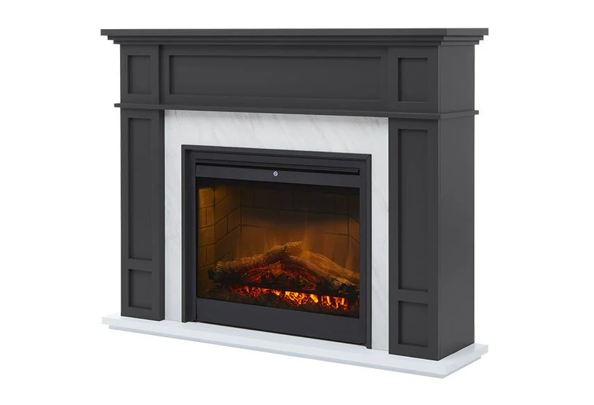 Dimplex Firebox Electric 2kW Eltham Mantle with LED Grey and Marble effect ETM20-AU - Image 4